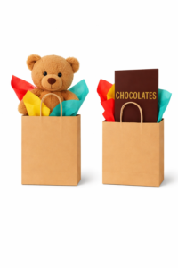 Stuffed animals and chocolate gifts for delivery by the florist in clayton