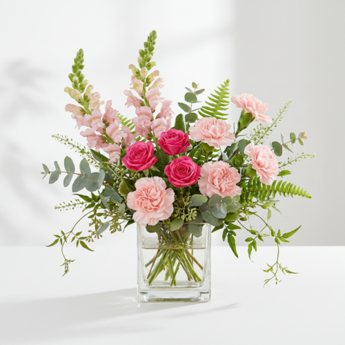 Mom's Rosy Glow Bouquet