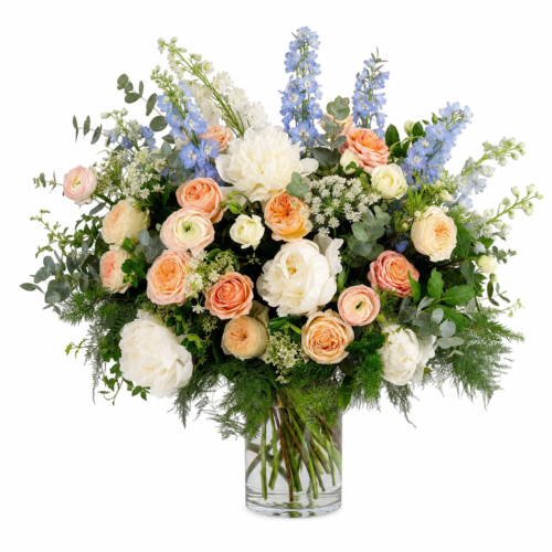 Peach Peony Garden — Clayton Florist, Clayton NC