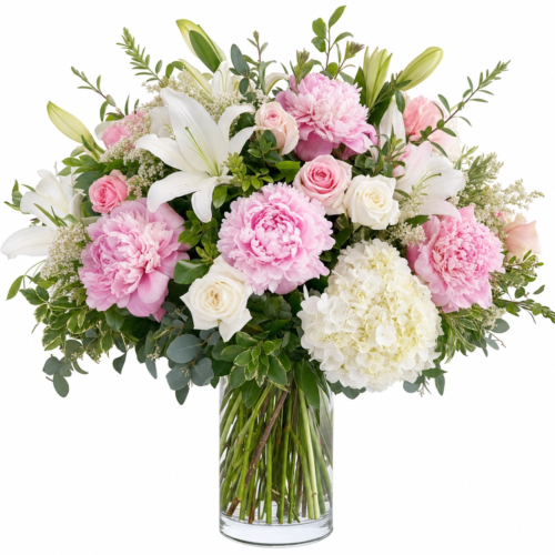 Peony & White Lily — Clayton Florist, Clayton NC