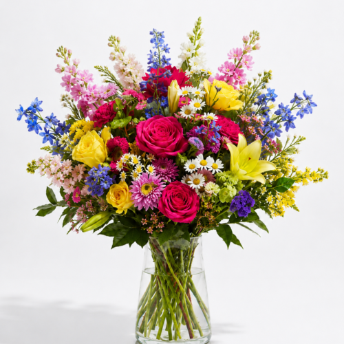 Delphinium Garden Vase — Clayton Florist, Clayton NC