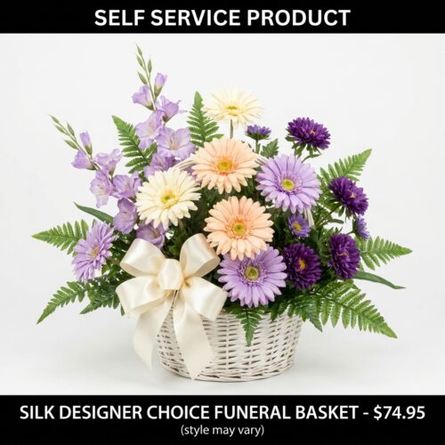 Silk Designer Choice Funeral Basket