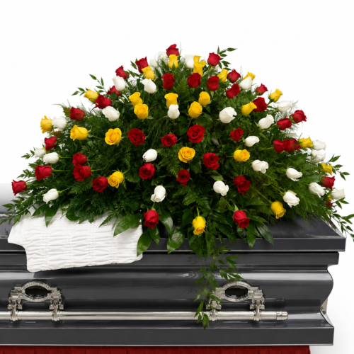 Rose Remembrance Casket Spray
