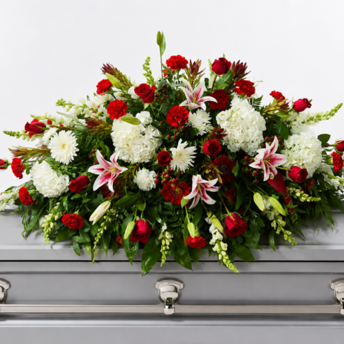 Stargazer Tribute Casket Spray